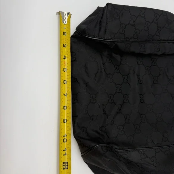 Authentic Gucci Vintage Black GG Monogram Nylon Tote Bag - Picture 12 of 15